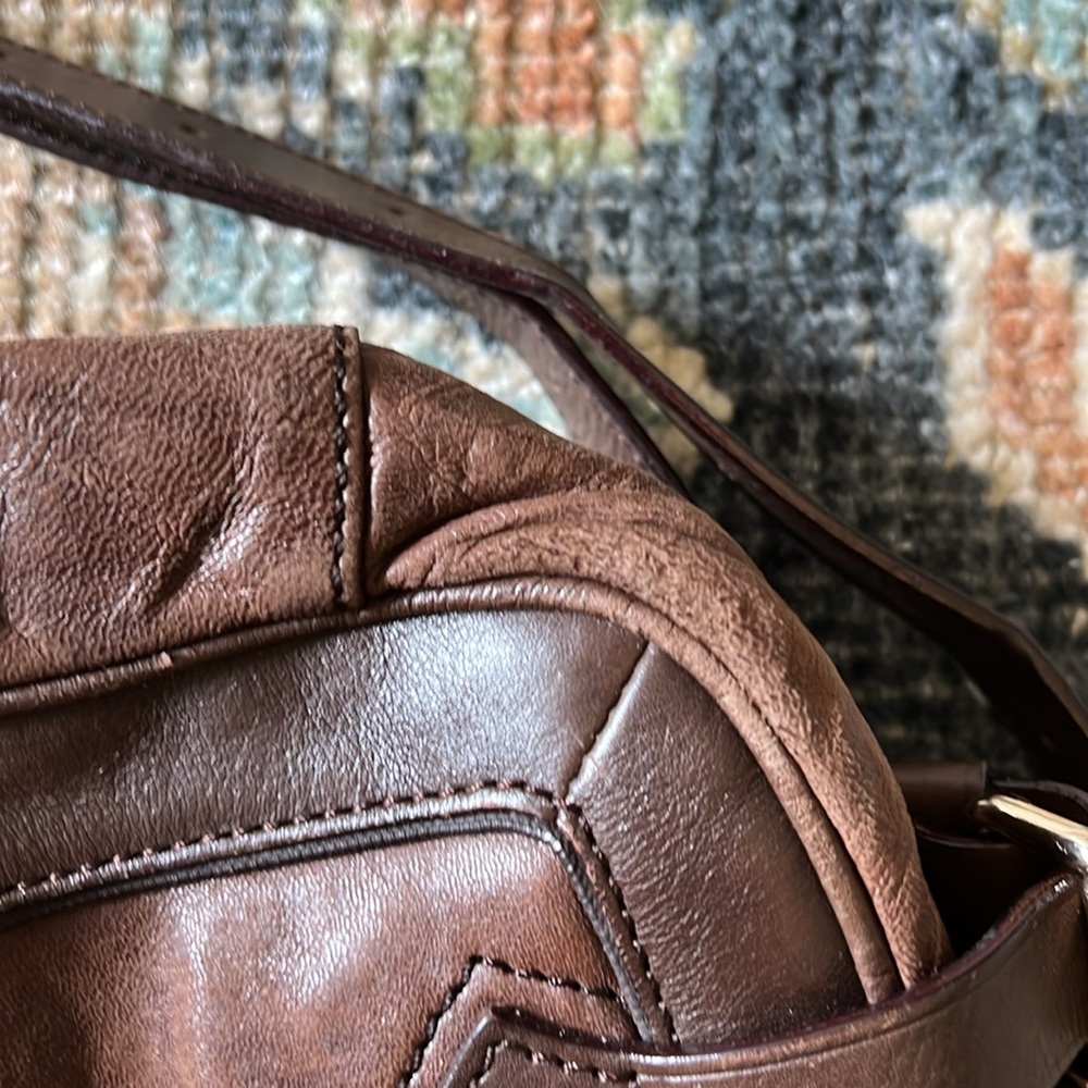 Lamb by Gwen Stefani Purse Notting Hill Leather Handbag Satchel Crossbody Brown - Picture 10 of 12